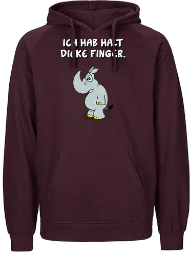 Ruthe - Dicke Finger - Ruthe, Ralph Ruthe, Dicke Finger, comic, nashorn - Fairtrade Hoodie
