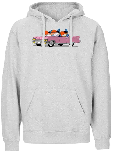 Ruthe - Geier Caddy - Ruthe, Ralph Ruthe, comic, Geier, Caddy, Pink Caddy - Fairtrade Hoodie