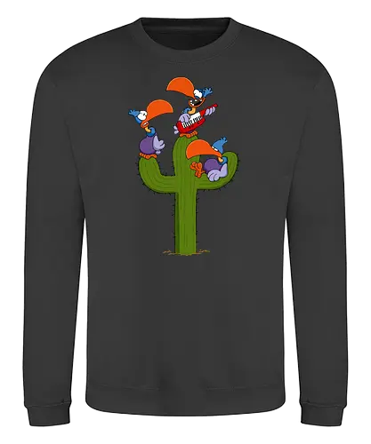 Ruthe - Geier - Kaktus - Ruthe, Ralph Ruthe, comic, Geier, kaktus - Sweatshirt