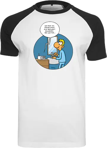 RUTHE - BEKLOPPT - Ruthe, Ralph Ruthe, Alle Bekloppt, comic, Nachrichten - Raglan T-Shirt