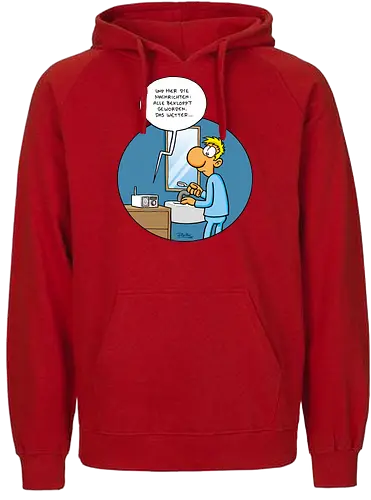 RUTHE - BEKLOPPT - Ruthe, Ralph Ruthe, Alle Bekloppt, comic, Nachrichten - Fairtrade Hoodie
