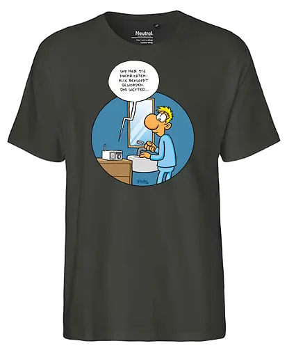 RUTHE - BEKLOPPT - Ruthe, Ralph Ruthe, Alle Bekloppt, comic, Nachrichten - Fairtrade T-Shirt