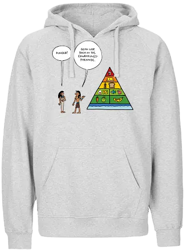 RUTHE - ERNÄHRUNGSPYRAMIDE - Ruthe, Ralph Ruthe, comic, pyramide, essen - Fairtrade Hoodie