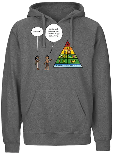 RUTHE - ERNÄHRUNGSPYRAMIDE - Ruthe, Ralph Ruthe, comic, pyramide, essen - Fairtrade Hoodie