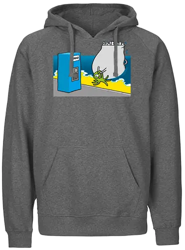RUTHE - PFANDKRAKE - Ruthe, Ralph Ruthe, comic, Pfand, krake, müll - Fairtrade Hoodie