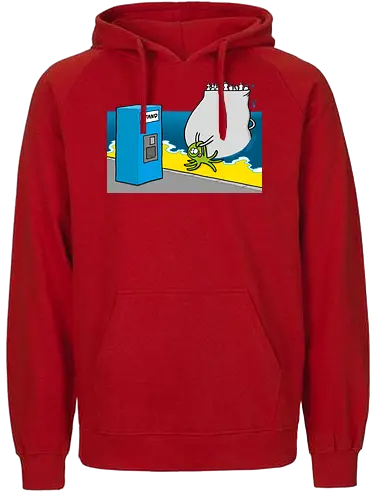 RUTHE - PFANDKRAKE - Ruthe, Ralph Ruthe, comic, Pfand, krake, müll - Fairtrade Hoodie