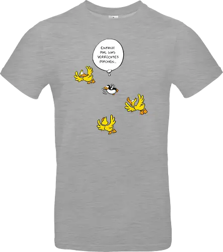 RUTHE - WAS VERRÜCKTES - Ruthe, Ralph Ruthe, Was verrücktes, Pingiun, fliegen, vogel - Standard T-Shirt