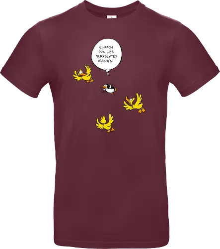 RUTHE - WAS VERRÜCKTES - Ruthe, Ralph Ruthe, Was verrücktes, Pingiun, fliegen, vogel - Standard T-Shirt