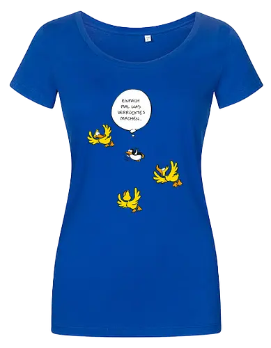 RUTHE - WAS VERRÜCKTES - Ruthe, Ralph Ruthe, Was verrücktes, Pingiun, fliegen, vogel - Women T-Shirt