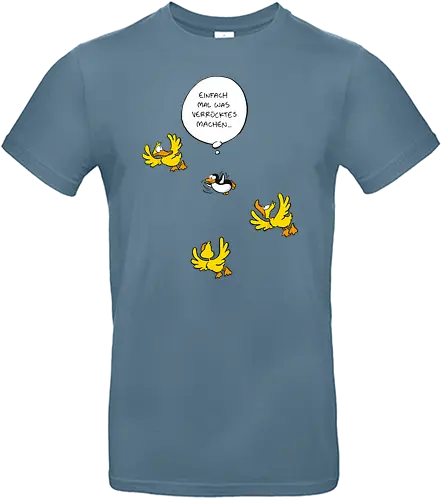 RUTHE - WAS VERRÜCKTES - Ruthe, Ralph Ruthe, Was verrücktes, Pingiun, fliegen, vogel - Standard T-Shirt
