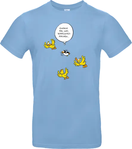 RUTHE - WAS VERRÜCKTES - Ruthe, Ralph Ruthe, Was verrücktes, Pingiun, fliegen, vogel - Standard T-Shirt