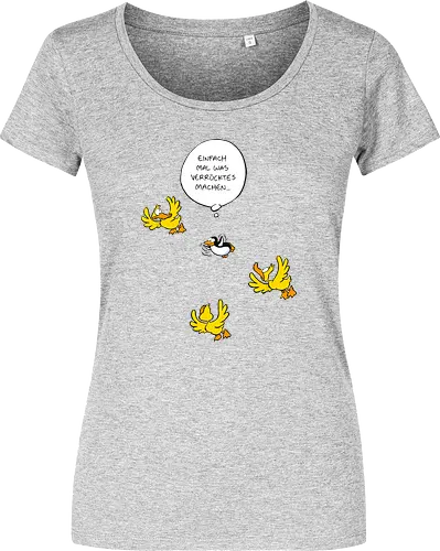 RUTHE - WAS VERRÜCKTES - Ruthe, Ralph Ruthe, Was verrücktes, Pingiun, fliegen, vogel - Women T-Shirt