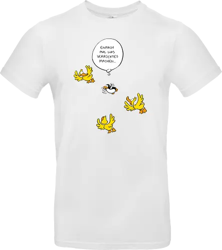 RUTHE - WAS VERRÜCKTES - Ruthe, Ralph Ruthe, Was verrücktes, Pingiun, fliegen, vogel - Standard T-Shirt