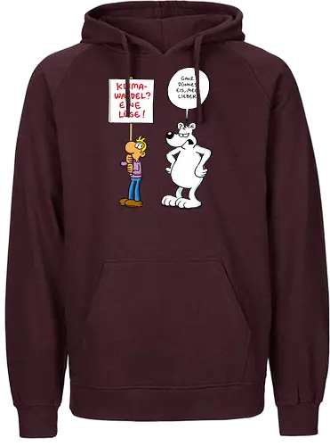 RUTHE - GANZ DÜNNES EIS - Ruthe, Ralph Ruthe, comic, Klimawandel, eisbär, lüge - Fairtrade Hoodie