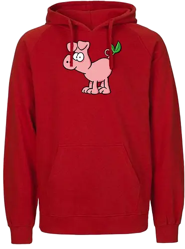 RUTHE - VEGANE SCHNITZEL - Ruthe, Ralph Ruthe, schwein, vegan, schnitzel, comic - Fairtrade Hoodie
