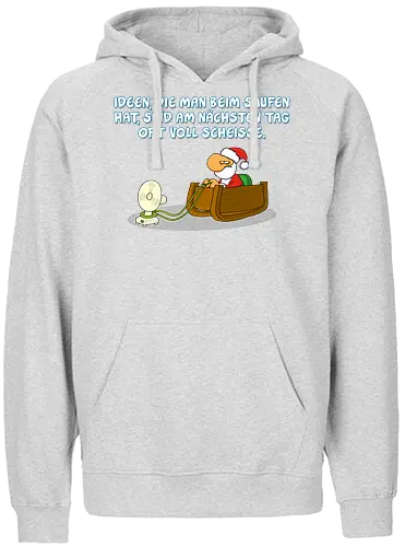 RUTHE - SAUFEN - Ruthe, Ralph Ruthe, comic, weihnachten, Idee - Fairtrade Hoodie