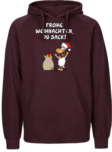 RUTHE - FROHE WEIHNACHTEN, DU SACK! - Ruthe, Ralph Ruthe, Du sack, weihnachten, comic - Fairtrade Hoodie