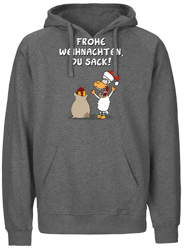 RUTHE - FROHE WEIHNACHTEN, DU SACK! - Ruthe, Ralph Ruthe, Du sack, weihnachten, comic - Fairtrade Hoodie