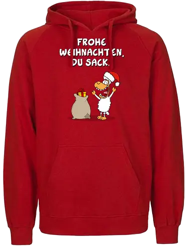 RUTHE - FROHE WEIHNACHTEN, DU SACK! - Ruthe, Ralph Ruthe, Du sack, weihnachten, comic - Fairtrade Hoodie