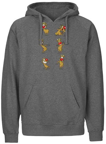 RUTHE - RUDI - Ruthe, Ralph Ruthe, Rudi, Rentier, comic, weihnachten - Fairtrade Hoodie