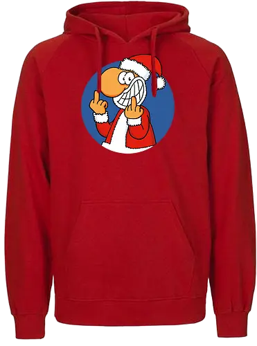 RUTHE - SANTA - Ruthe, Ralph Ruthe, Santa, stinkefinger, Weihnachtsmann - Fairtrade Hoodie