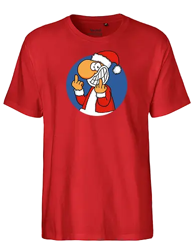 RUTHE - SANTA - Ruthe, Ralph Ruthe, Santa, stinkefinger, Weihnachtsmann - Fairtrade T-Shirt