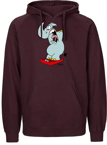 RUTHE - JOCHEN AUF DER WAAGE - Ruthe, cartoon, jochen, waage - Fairtrade Hoodie