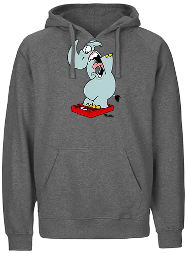 RUTHE - JOCHEN AUF DER WAAGE - Ruthe, cartoon, jochen, waage - Fairtrade Hoodie