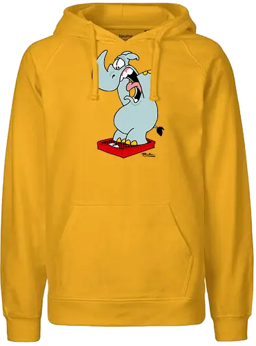 RUTHE - JOCHEN AUF DER WAAGE - Ruthe, cartoon, jochen, waage - Fairtrade Hoodie