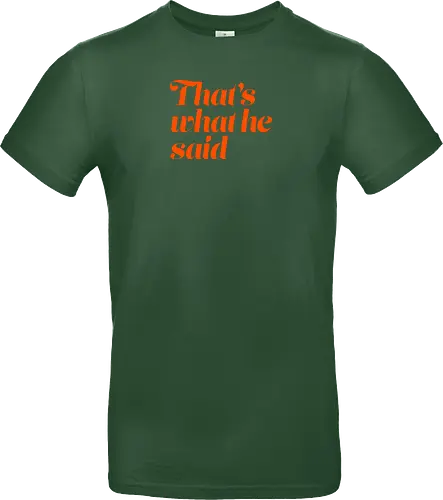Donnie O'Sullivan - That's what he said