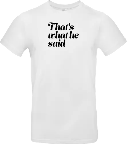 Donnie O'Sullivan - That's what he said (Black)