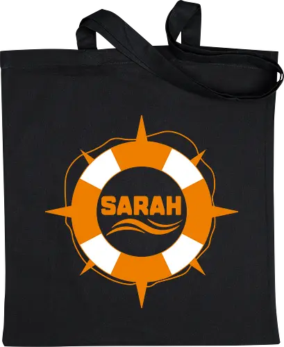 SARAH Soli-Shirt mit Logo orange/weiß
