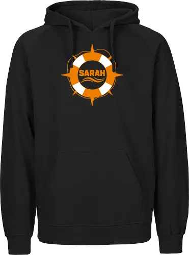 SARAH Soli-Shirt mit Logo orange/weiß