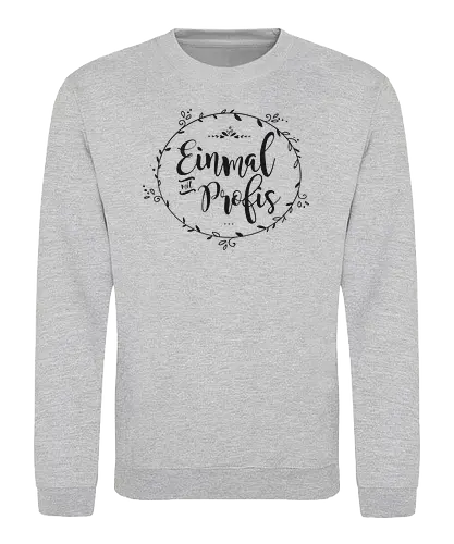 Einmal mit Profis - schwalbenliebe, design, nähen, nähmaschine - Sweatshirt