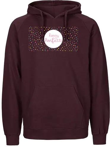 Happy Konfetti - schwalbenliebe, design, nähen, nähmaschine - Fairtrade Hoodie