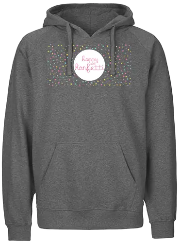 Happy Konfetti - schwalbenliebe, design, nähen, nähmaschine - Fairtrade Hoodie