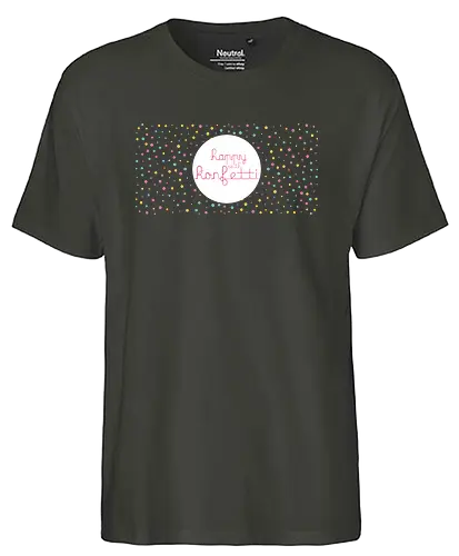 Happy Konfetti - schwalbenliebe, design, nähen, nähmaschine - Fairtrade T-Shirt