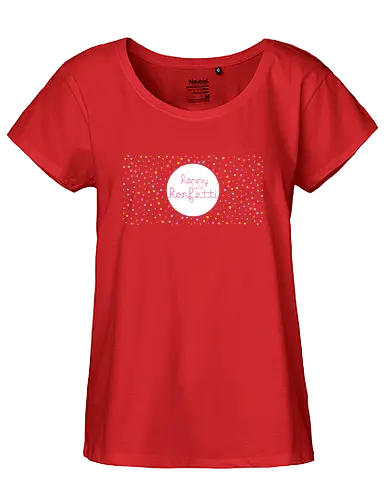 Happy Konfetti - schwalbenliebe, design, nähen, nähmaschine - Fairtrade Girl Shirt