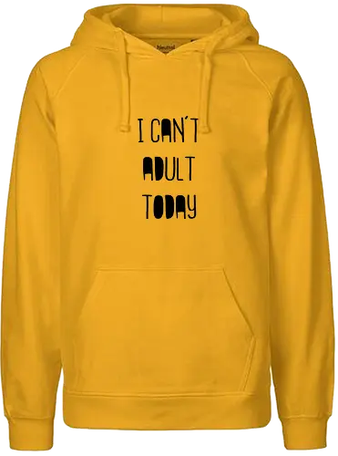 I can't adult today - schwalbenliebe, design, nähen, nähmaschine - Fairtrade Hoodie