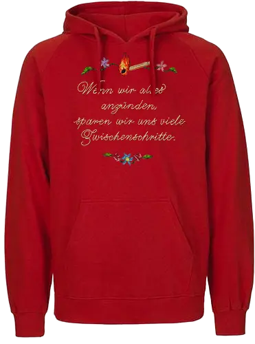 Alles Anzünden - Fairtrade Hoodie