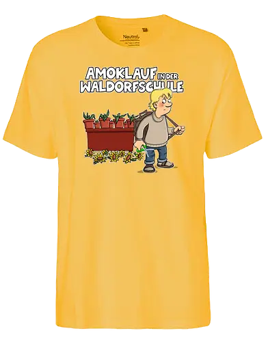 Amoklauf in der Waldorfschule - tot aber lustig, Michael Holtschulte, schule - Fairtrade T-Shirt