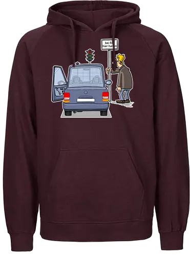 Bei Rot hier halten - tot aber lustig, Michael Holtschulte, bei rot, halten, stumpf - Fairtrade Hoodie
