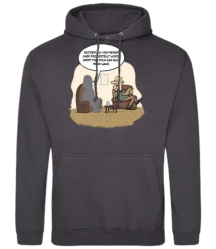 Freigestellt - tot aber lustig, Michael Holtschulte, freigestellt, psychotherapie, comic - Standard Hoodie