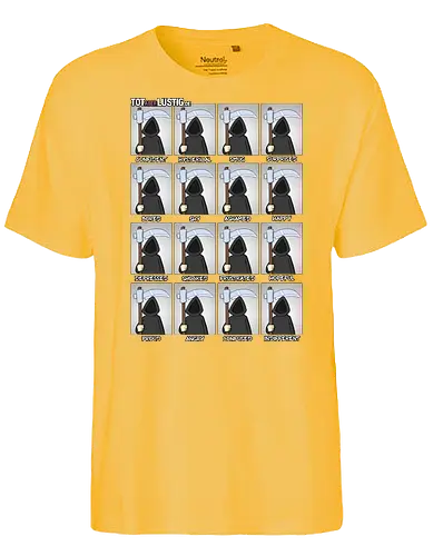 Moods - tot aber lustig, Michael Holtschulte, comic, tod - Fairtrade T-Shirt