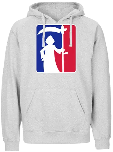 Sensenmann - tot aber lustig, sensenmann, Michael Holtschulte, tod, logo, mashup, comic - Fairtrade Hoodie
