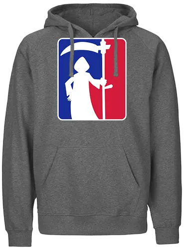 Sensenmann - tot aber lustig, sensenmann, Michael Holtschulte, tod, logo, mashup, comic - Fairtrade Hoodie
