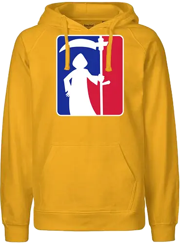 Sensenmann - tot aber lustig, sensenmann, Michael Holtschulte, tod, logo, mashup, comic - Fairtrade Hoodie