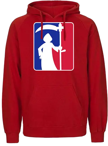 Sensenmann - tot aber lustig, sensenmann, Michael Holtschulte, tod, logo, mashup, comic - Fairtrade Hoodie