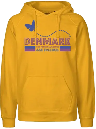 Denmark the plum blossoms are falling - Fairtrade Hoodie