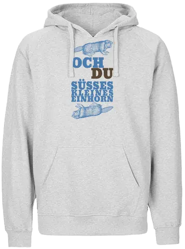 Och du süßes kleines Einhorn - Fairtrade Hoodie